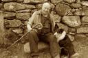 Dedicated farmer and conservationist Mervyn Knox-Browne with one of his beloved collies