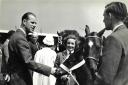 Margaret and Ken Runcie  meeting Prince Philip at the Royal Highland at the first Ingliston show in 1960