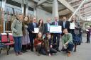 Campaigners met with MSPs outside the Scottish Parliament to launch a report on public priorities for the future of food in Scotland