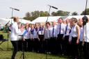 The choir performs throughout the year