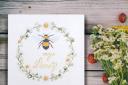 Personalised wildflower seeds for bees wedding favours