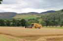 PLANET barley being cut on Saturday September 1, at DM Fraser's Convinth Farm, Glen Convinth, Kiltarlity, Inverness, with Simon Chisholm at the wheel (Photo: Eleanor Fraser)