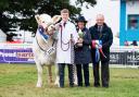 John Dykes, pictured with his wife Kate, at one of the couple's most recent judging roles – selecting the champion young handler at the Royal Highland Show Ref:RH250623161  Rob Haining / The Scottish Farmer