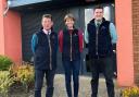 GSC Grays' James Denne, Victoria Mitchell and Tom Robertson at the Alnwick office