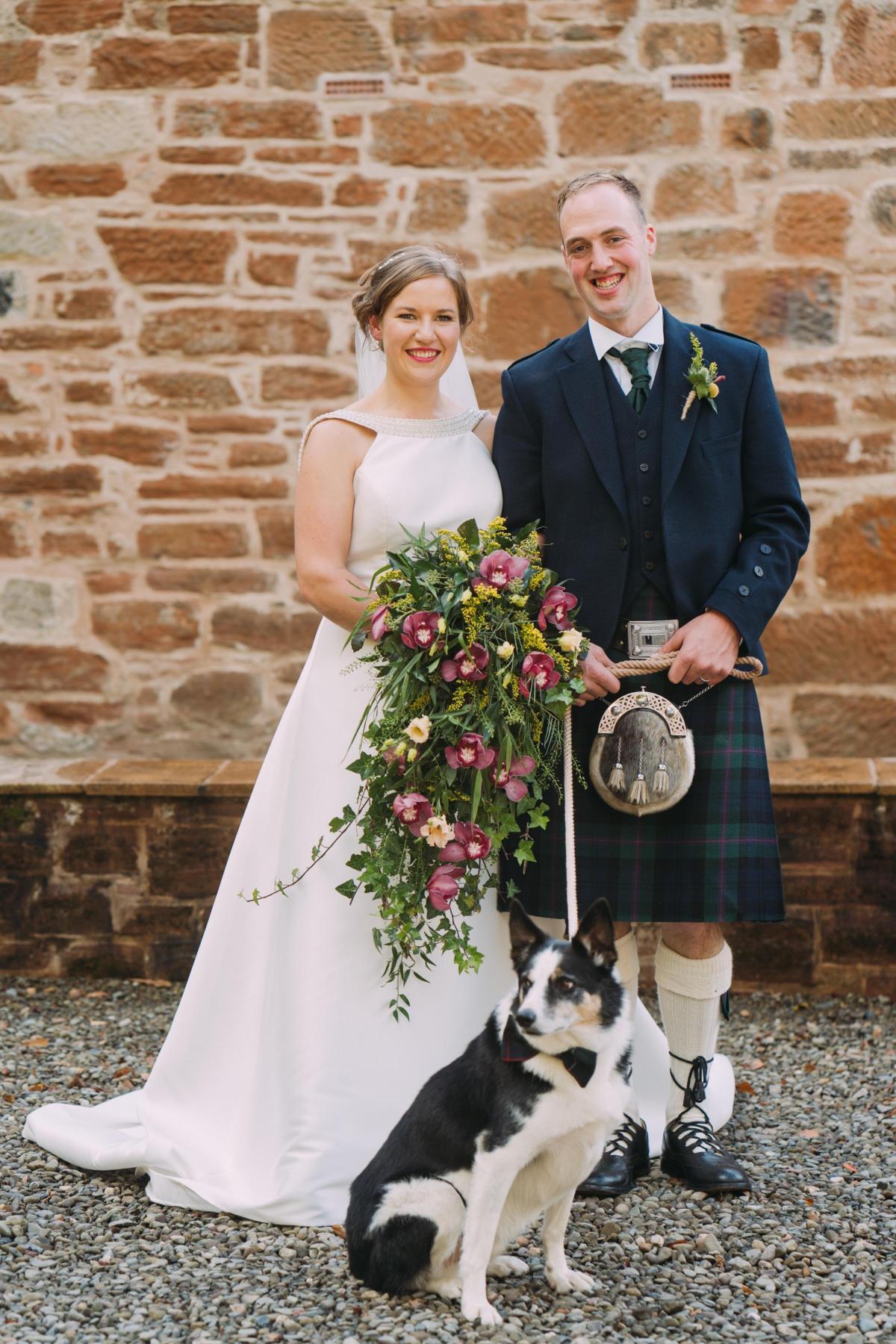 Ross Baird, of Dalhowan Farm, Crosshill, married Lauren Kennedy, of Bogside Farm, Coylton, in September, 2021 Photo: Eilidh Robertson Photography