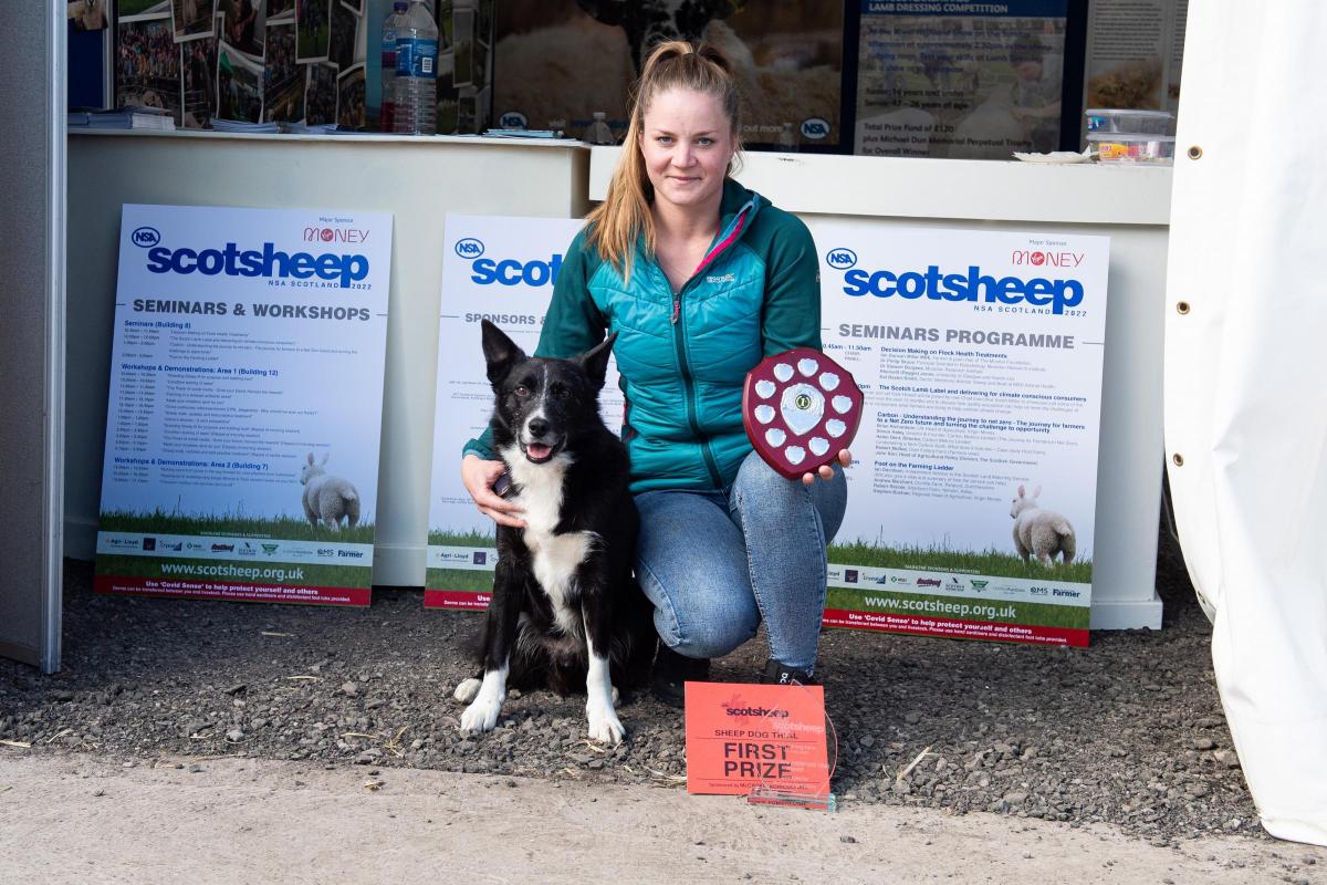 Sheep dog Trail winner was Elinore Alisson with Kidd Ref:RH010622136  Rob Haining / The Scottish Farmer...