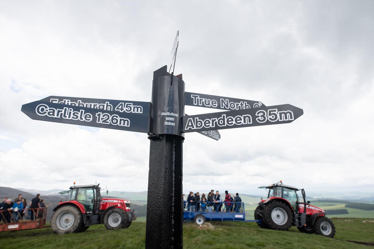 Top of the hill on the tour with views in all directions  Ref:RH010622119  Rob Haining / The Scottish Farmer...