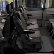 Inside the Tourneo Custom you can configure the passenger seating to suit