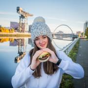 Twelve-year-old Holly Heath helps launch QMS's Better Burger Challenge in Glasgow