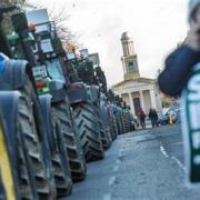 Irish farmers protested on Thursday 1st February.