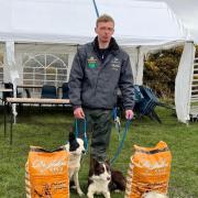 Fraser Shennan and his home-bred dog, Fred won the inter district nursery final
