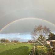 Pencaitland dazzles with vibrant double rainbow