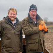 Kaleb Cooper and Jeremy Clarkson in Clarkson's Farm