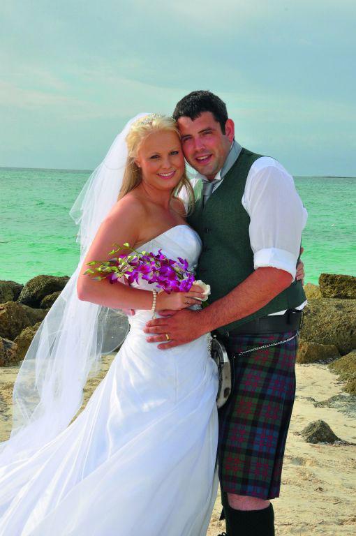 Emma Ruxton, Moss-Side of Esslie Farm, Laurencekirk,  married Jonathon Wilkie, Westbank Farm, Longforgan, in the Bahamas.