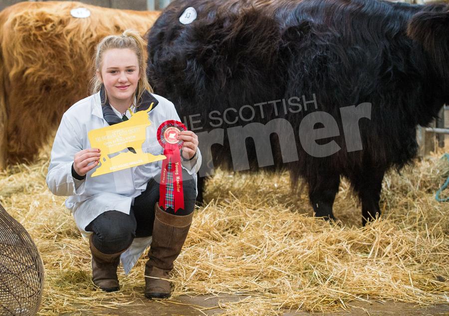 Kerrie MacGillivray took the Young Handlers title at Oban. Ref: RH13217589