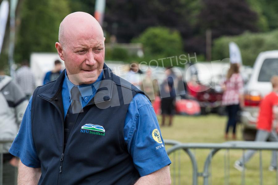 Gary Mitchell had the honor of judging the champion of champions  at Fettercairn show. Ref: RH1717073