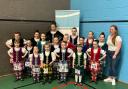 Highland dancers at the Dannsairean Mairi competition