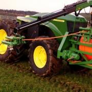 This all-electric tractor from John Deere is more powerful than a standard tractor of its weight, but has the inconvenience of have to roll up and out it's own power cable