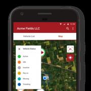 Once in to the Case IH connect system, users can keep track of their machine fleet from their mobile phone