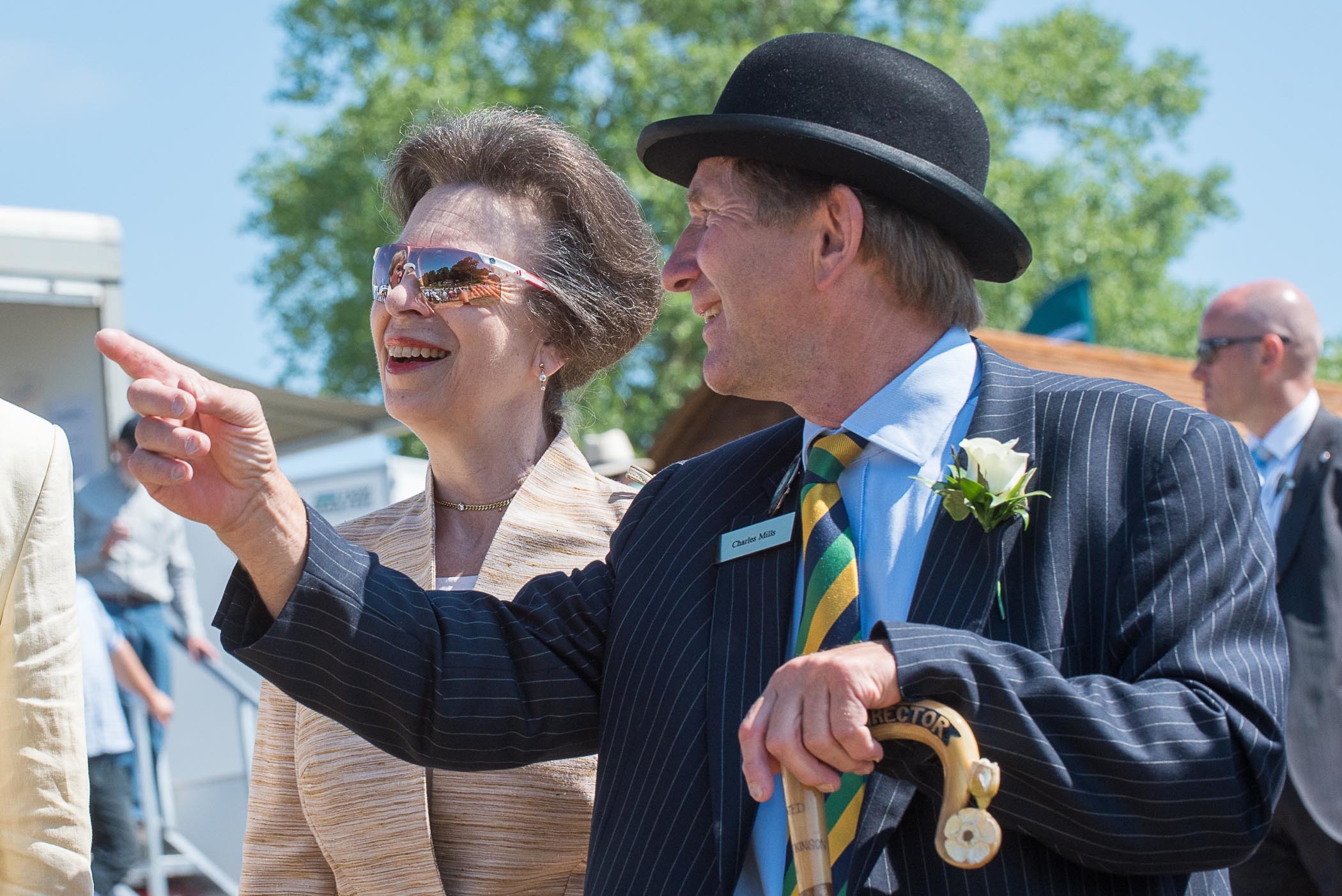 The Princess Royal vwith Charles Mills at the 160th Great Yorkshire Show