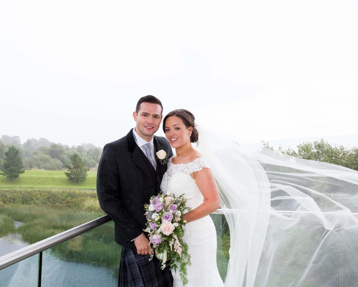 Lyn Fleming, Goslington Farm, Stonehouse, and Euan Canavan, Aspen Place, Strathaven, were married at Lochside House Hotel, Cumnock