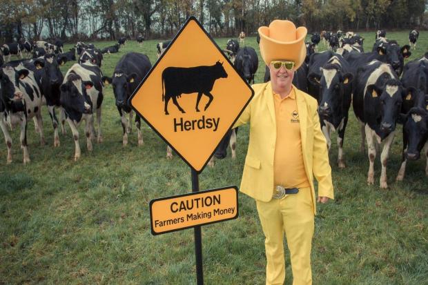 Richard Hobson celebrating Herdsy's US market breakthrough
