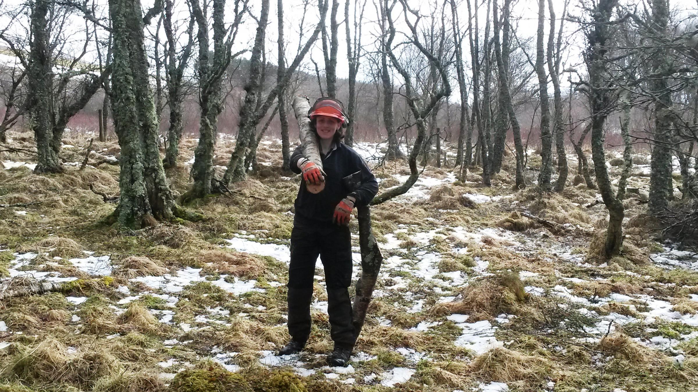 Lynn Cassells of Lynbreck Croft, near Grantown-on-Spey, which won the inaugural Young Peoples prize
