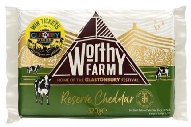 The new Worthy Farm Cheddar cheese ... instead of music!