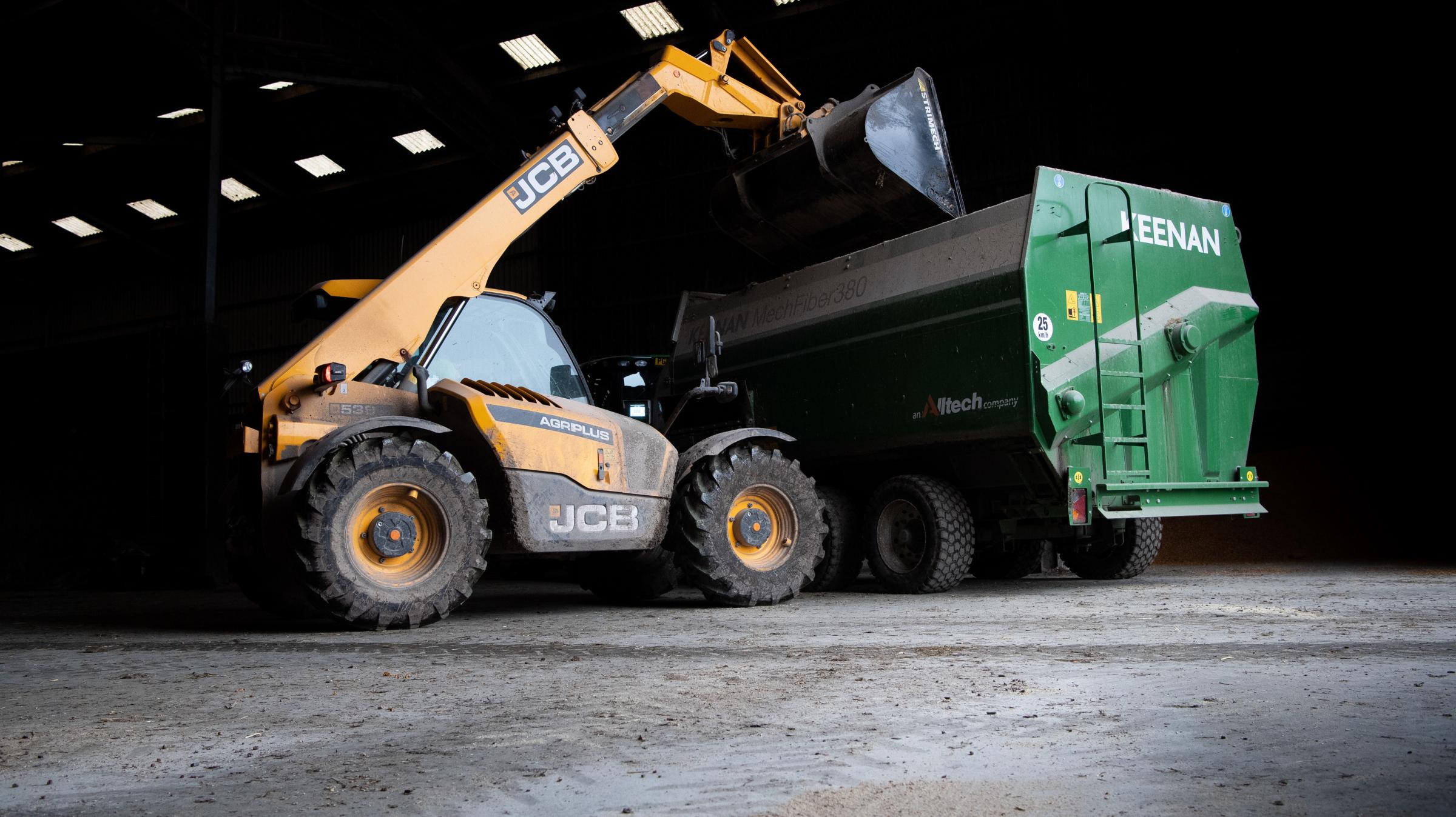 The Keenan feed wagon helps with the consistency of silage ration for the herd Ref:RH030321509 Rob Haining / The Scottish Farmer...