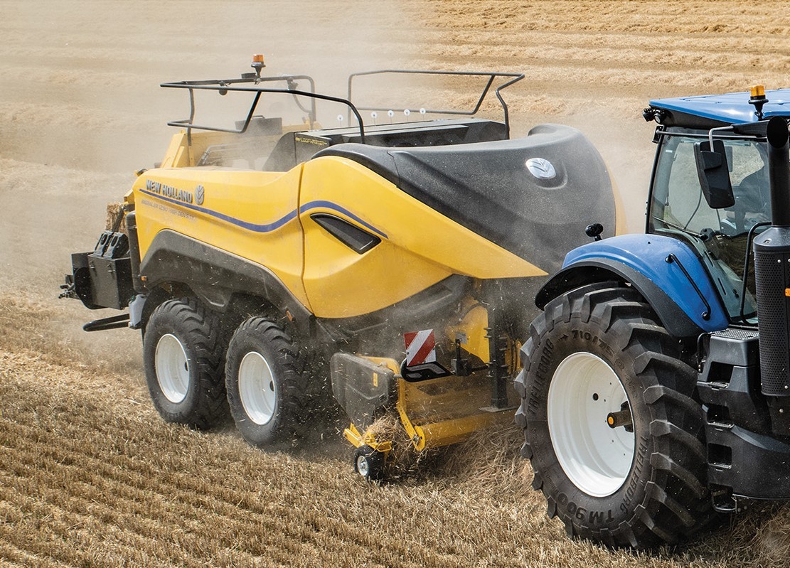 Packing it in – the latest big baler from New Holland is a Packer model designed to produce higher density bales