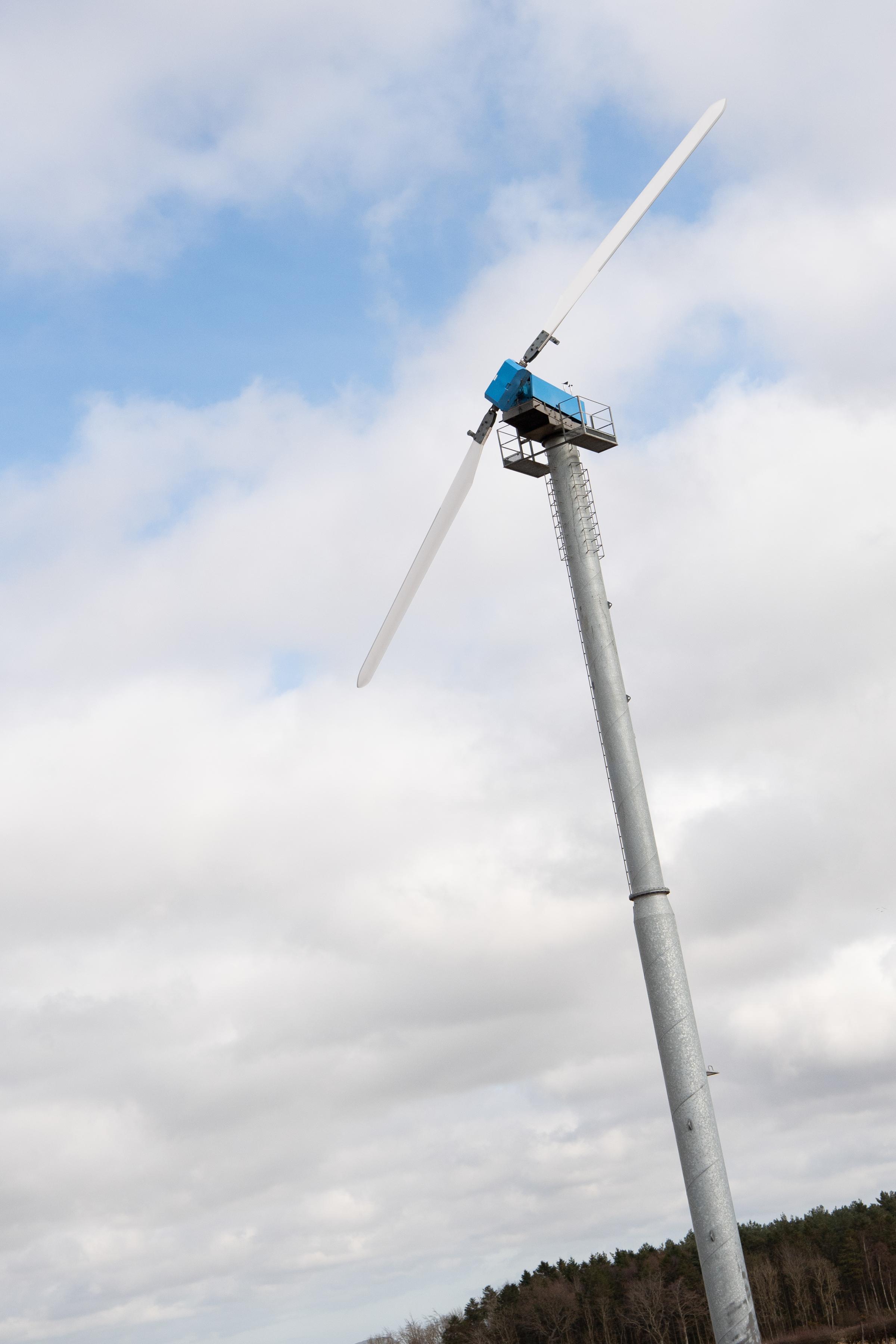 The Wes Wind Turbine has been installed at Howden Farm Ref:RH210321155 Rob Haining / The Scottish Farmer...