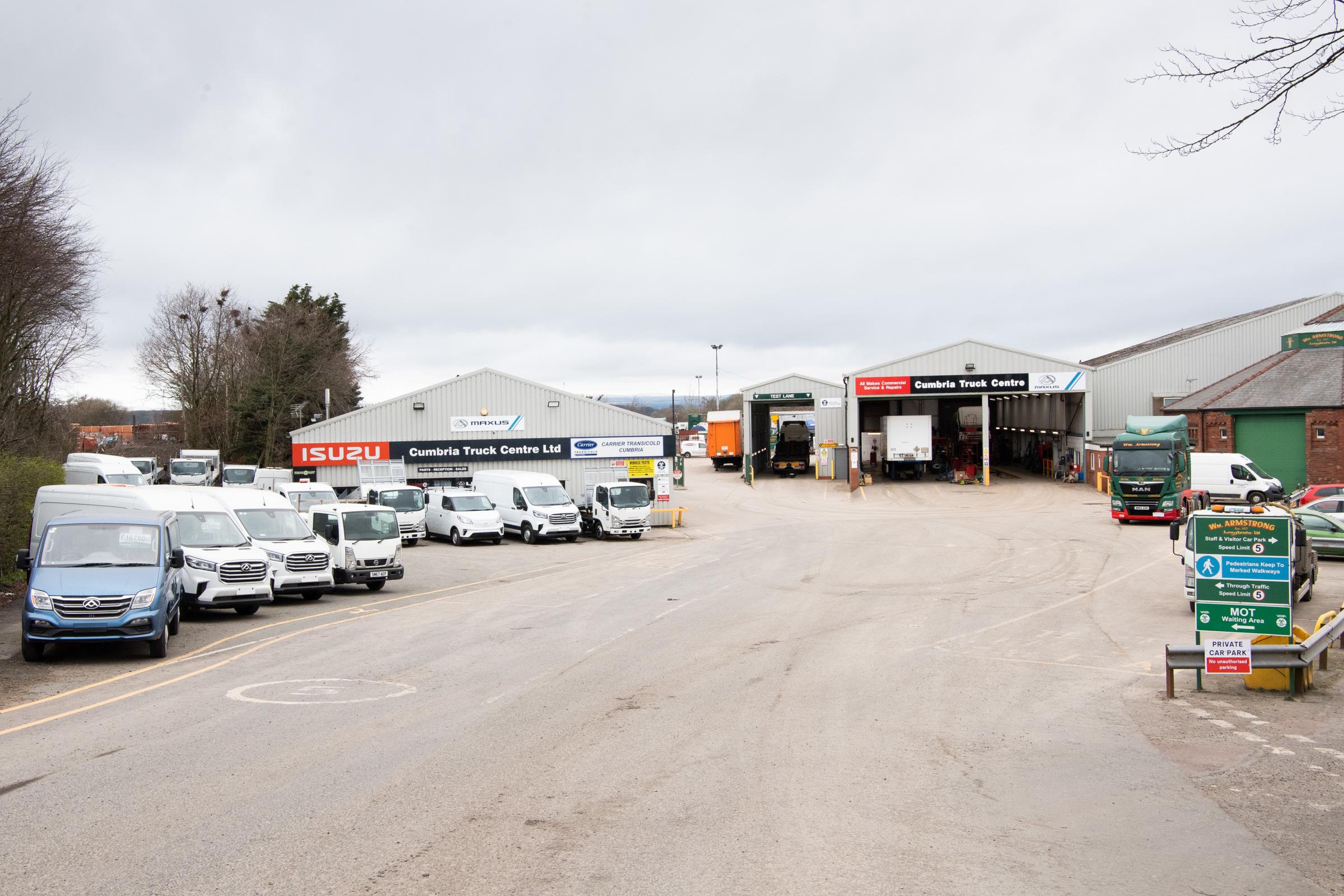 23Additional services available at Longtown include the Cumbria Truck Centre dealership for Hino and Isuzu trucks, which in conjunction with the Armstrong Trucks dealership in Glasgow Ref:RH200321132 Rob Haining / The Scottish Farmer...