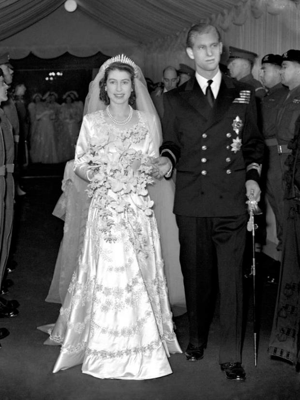The Scottish Farmer: Princess Elizabeth and the Duke of Edinburgh leaving Westminster Abbey after their wedding ceremony (PA)