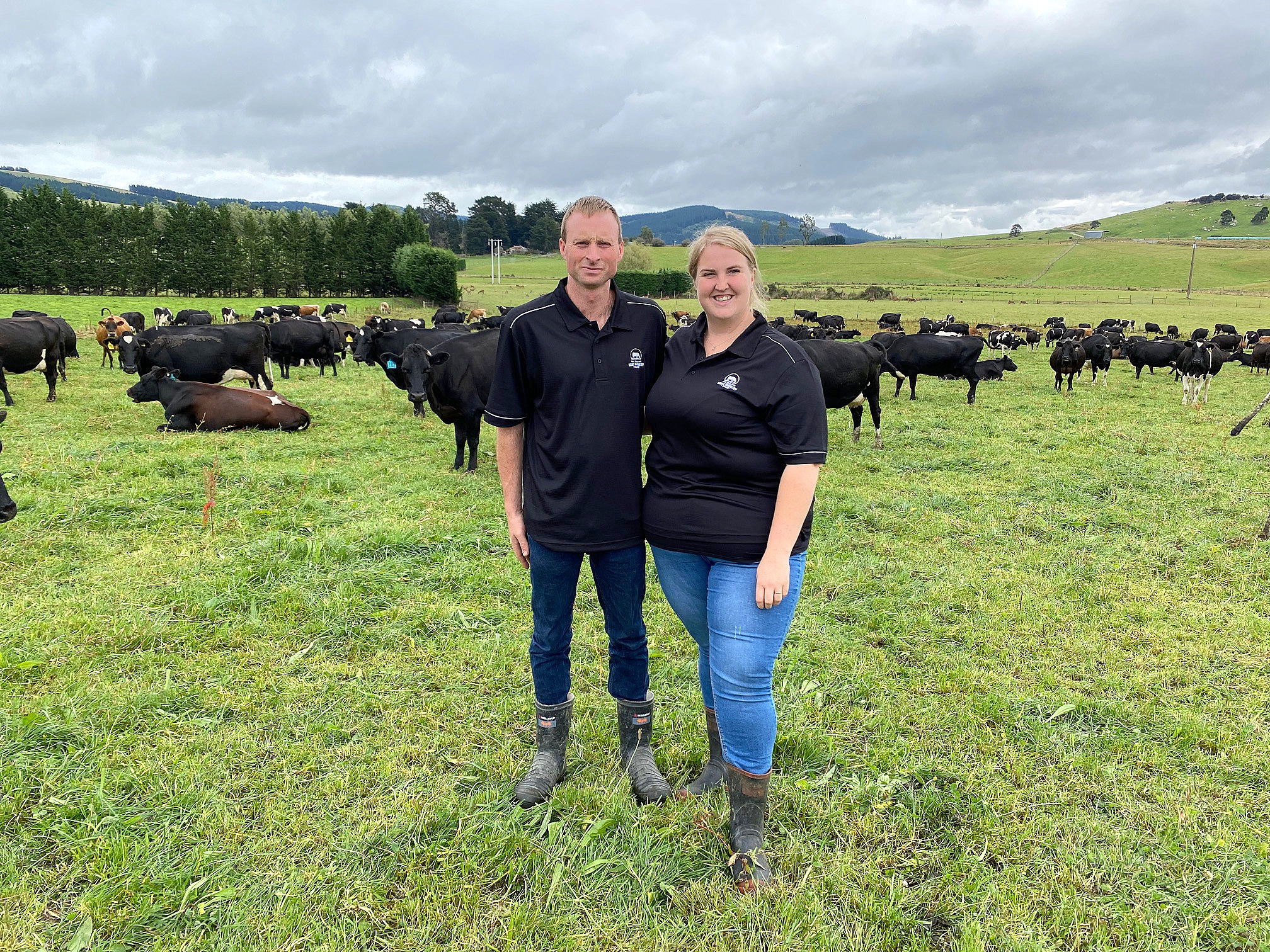 Scott and Ann Henderson are sharemilkers on a South Otago dairy farm.