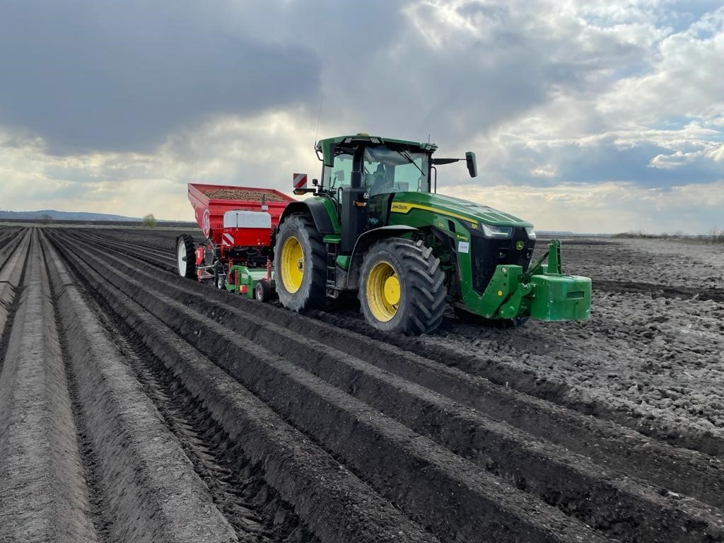 Potato planting recently in the rich soils of the Ukraine being carried out by the Central Plains Group