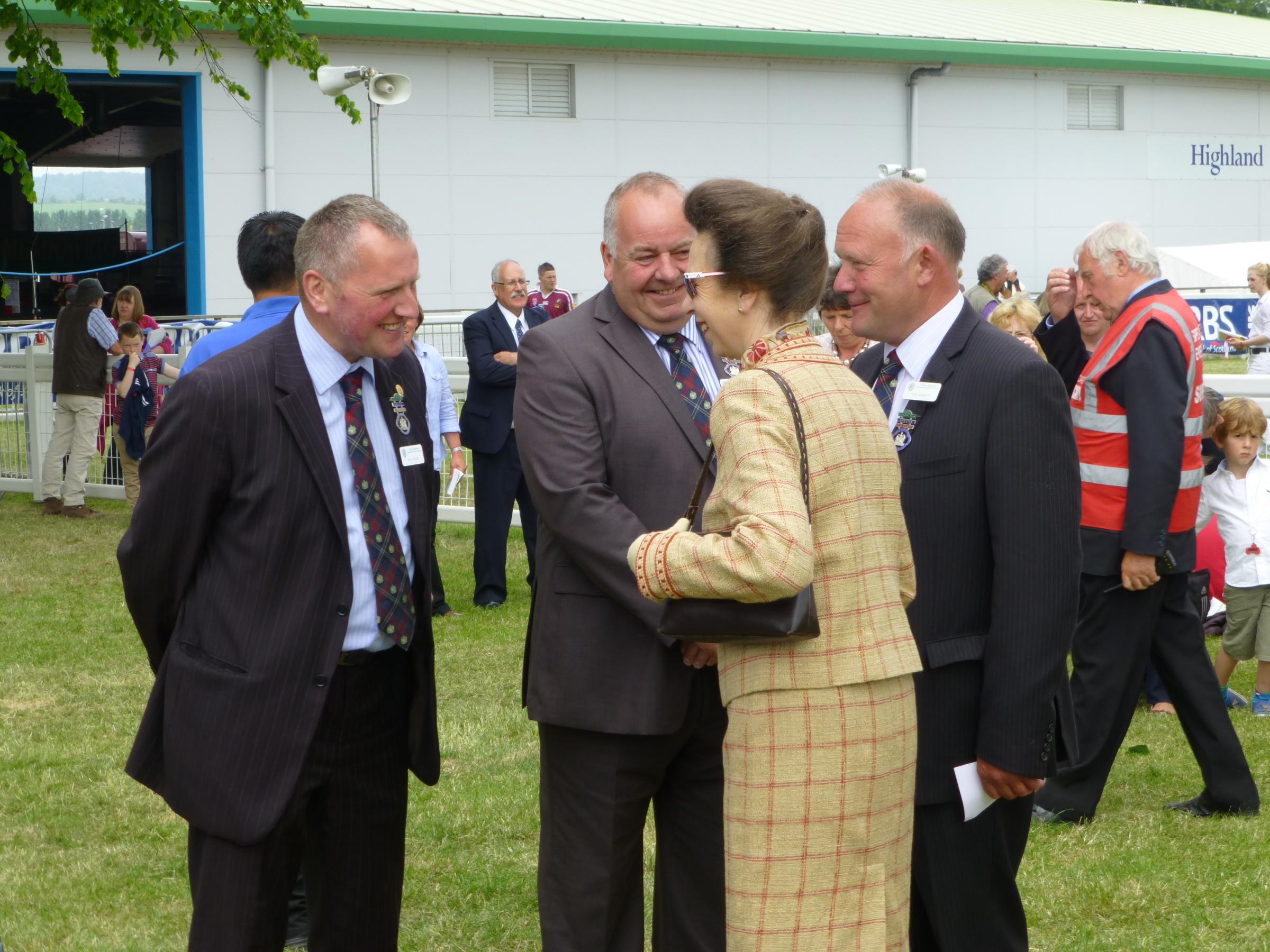 Eric meeting the Princess Anne at a past show