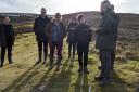 ENVIRONMENT MINISTER Mairi Gougeon on the Hopes Estate with its owner owner Robbie Douglas Miller, and members of Scottish Land and Estates