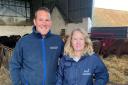 Pete Black, farmer at Newton of Collessie and Carol McLaren, chief executive of RSABI