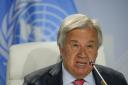 UN Secretary general Antonio Guterres has warned that climate and food crises are threats to global peace (AP Photo/Themba Hadebe, File)