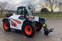 Top priced lot at £51,000 was this Bobcat forklift (22 reg)
