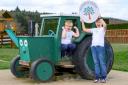 Angus (left), age five and Charlie, age eight, launch the 2024 Helping it Happen awards at Active Kids Adventure Park, Perthshire