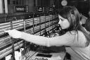An archive image of a GPO telephone exchange operator