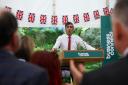 Prime Minister Rishi Sunak speaks in the garden of 10 Downing Street, London, as he hosts the second Farm to Fork summit, for members of the farming and food industries