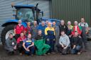 GRAHAM RAE, centre, with his contracting team, from left to right; back row, Paul, Steven, Alistair, John, Neil, James, Ben, Barry, Adrian and Craig; front row, Iain, Geordie, George, Cameron, Sandy and Doug, and missing from the photo are Badger and