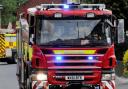 Barn destroyed as emergency services battle fire throughout night