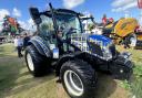 The tractor is wrapped in the Doddie Weir tartan