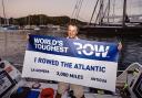 Henry Cheape after he completed his mammoth row
