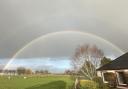 Pencaitland dazzles with vibrant double rainbow