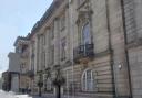 Forensic handwriting expert gives evidence to the jury at The Sessions House, Preston Crown Court.