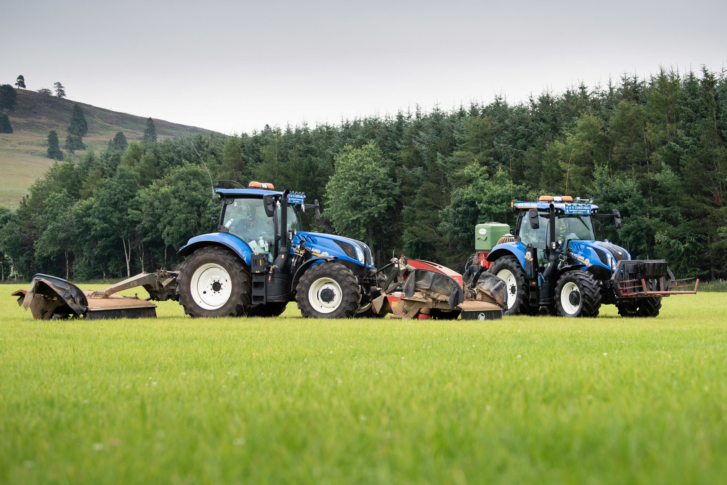 The Constables operate New Holland tractors from their base at Tomlea farm, Ballintuim near Blairgowie Ref:RH270721071 Rob Haining / The Scottish Farmer